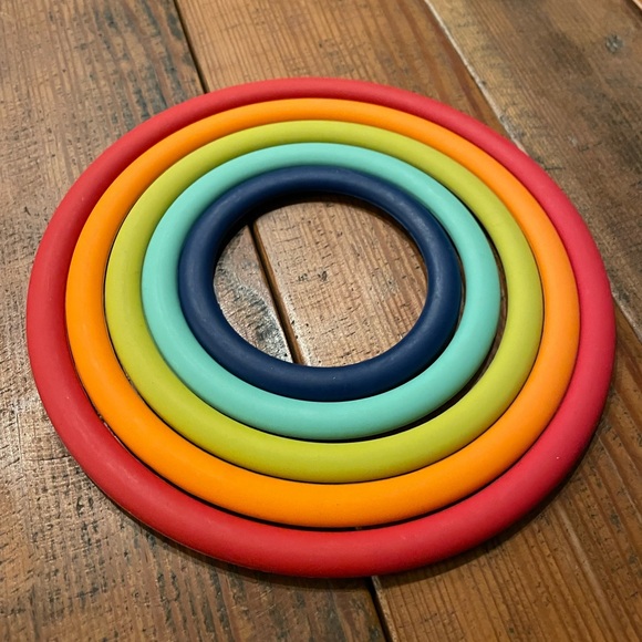 Fiesta 5-Piece Silicone Trivet Set - Picture 3 of 5